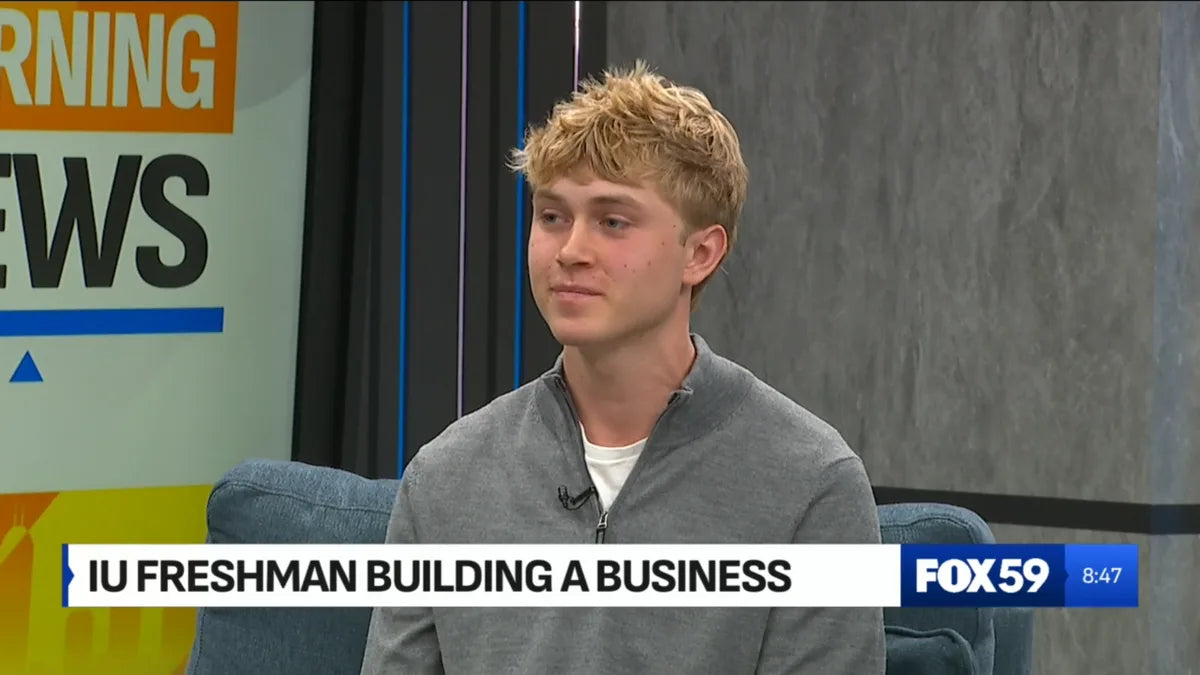 Grant Myers during FOX59 interview at Grand Park